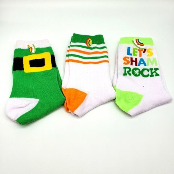 St. Ptricks Day 5 Pack of Cute Printed Socks - Picture 5 of 7